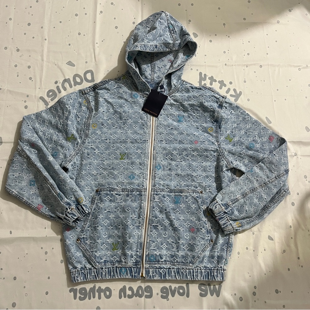 Louis Vuitton Monogram Denim Hooded Jacket